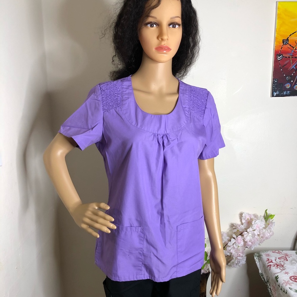 Lavender Scrub Top